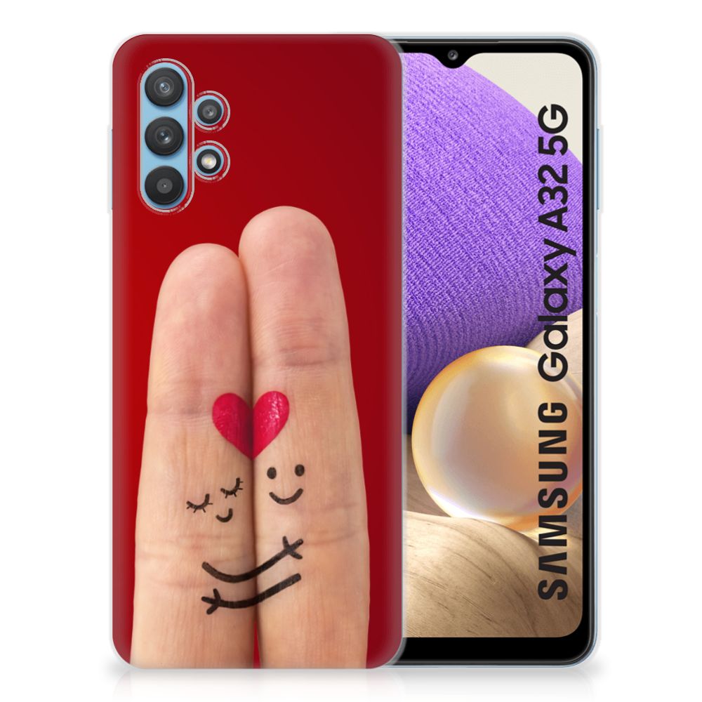 Samsung Galaxy A32 5G Silicone Back Cover Liefde - Origineel Romantisch Cadeau B2C Telecom