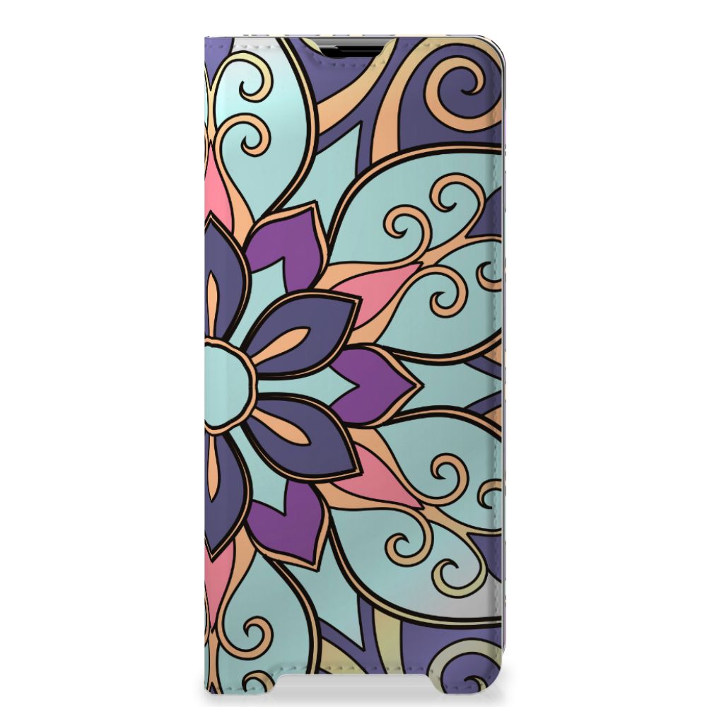 Sony Xperia 1 III Smart Cover Purple Flower - B2C Telecom
