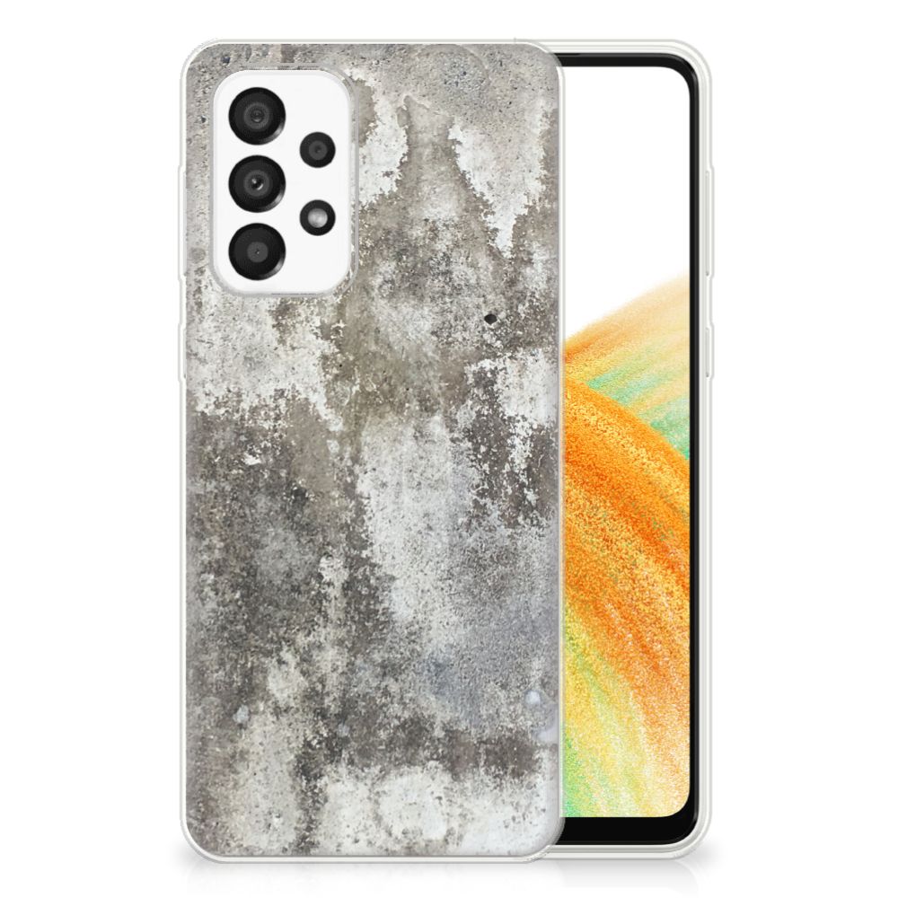 Samsung Galaxy A33 5G TPU Siliconen Hoesje Beton Print B2C Telecom