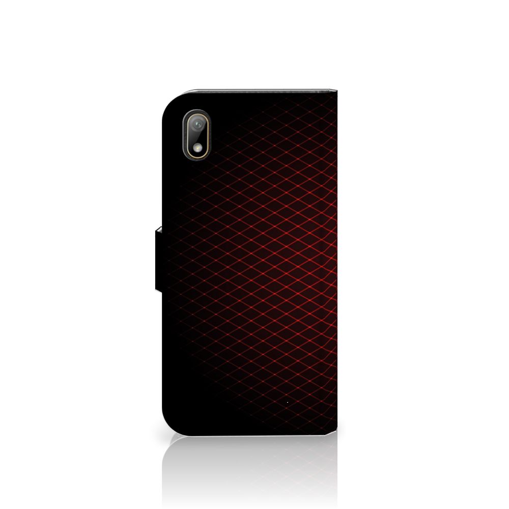 Huawei Y5 (2019) Telefoon Hoesje Geruit Rood