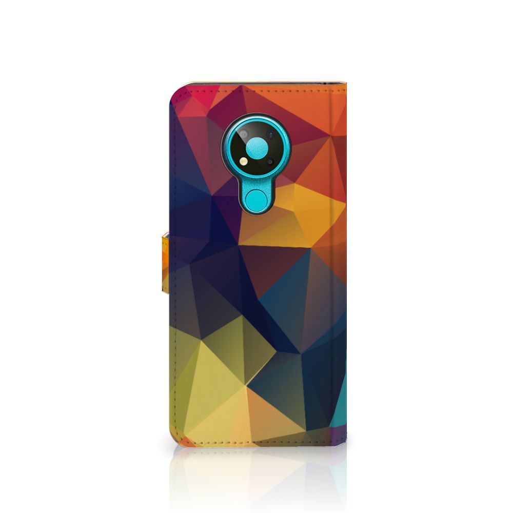 Nokia 3.4 Book Case Polygon Color