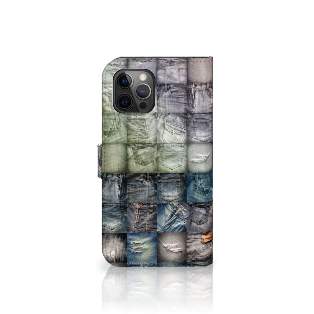 Wallet Case met Pasjes Apple iPhone 12 Pro Max Spijkerbroeken