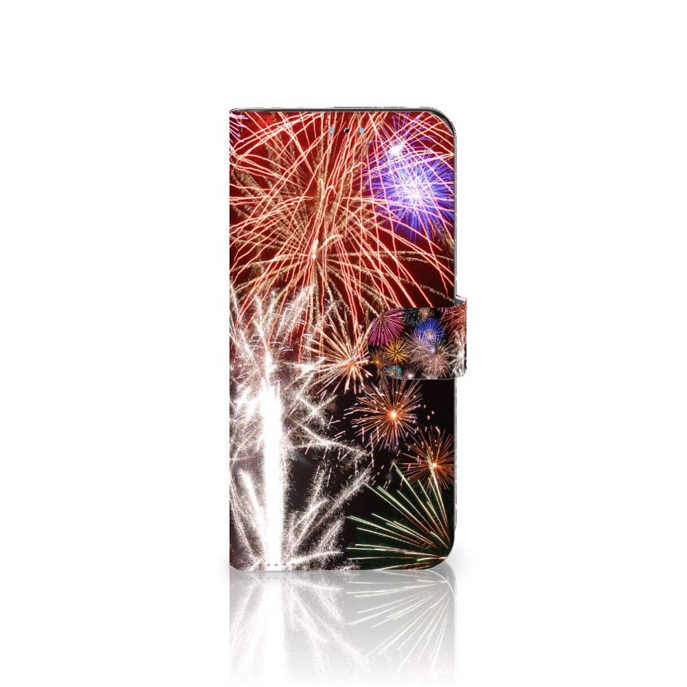 OPPO Reno8 Pro Wallet Case met Pasjes Vuurwerk