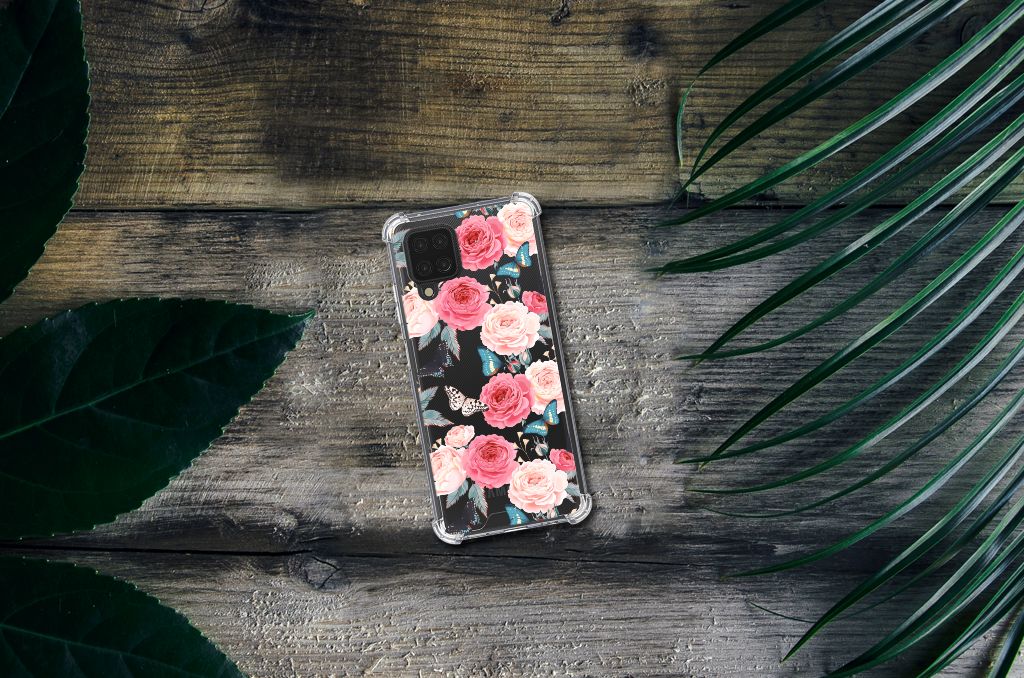 Samsung Galaxy A12 Case Butterfly Roses - B2C Telecom