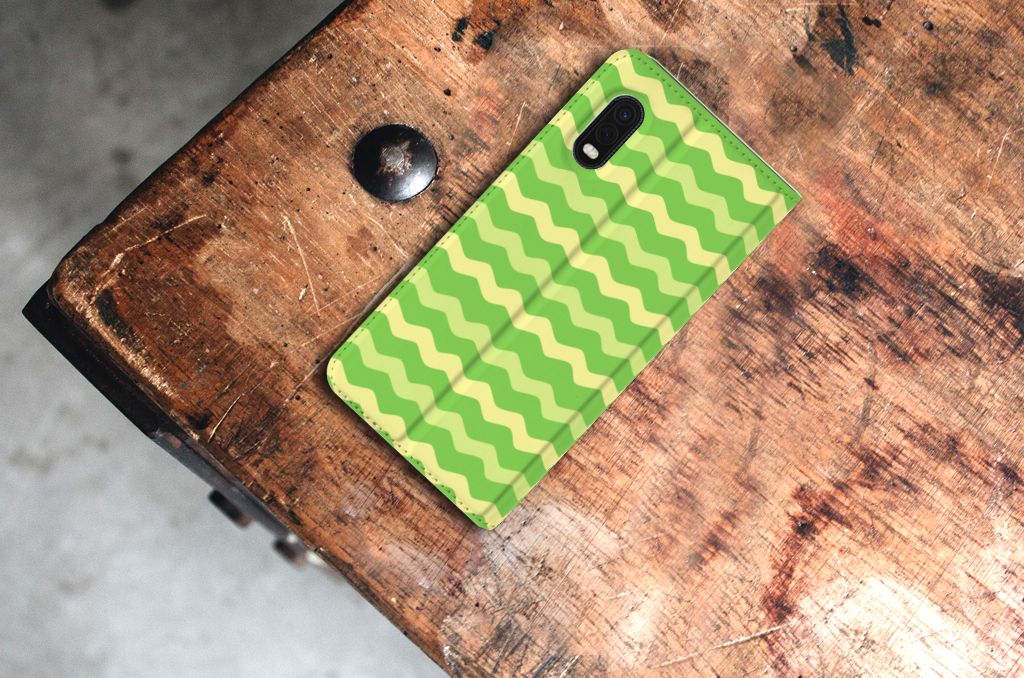 Samsung Xcover Pro Hoesje met Magneet Waves Green - B2C Telecom