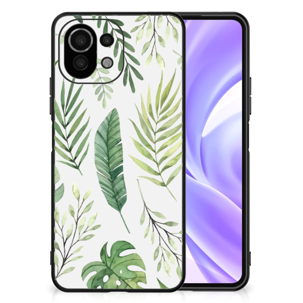 Xiaomi 11 Lite 5G NE | Mi 11 Lite Bloemen Hoesje Leaves