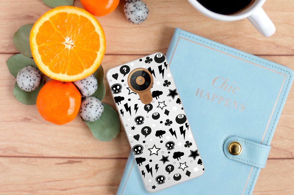 Silicone Back Case Nokia 5.3 Silver Punk B2C Telecom