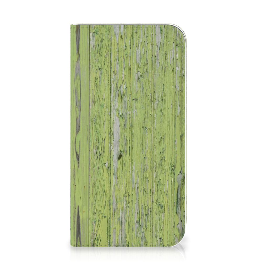 Apple iPhone 11 Pro Book Wallet Case Green Wood