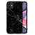 iPhone 11 Marmeren Print Telefoonhoesje Marmer Zwart - Origineel Cadeau Vader