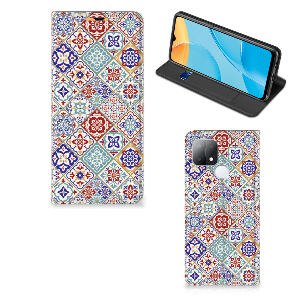 OPPO A15 Standcase Tiles Color - B2C Telecom