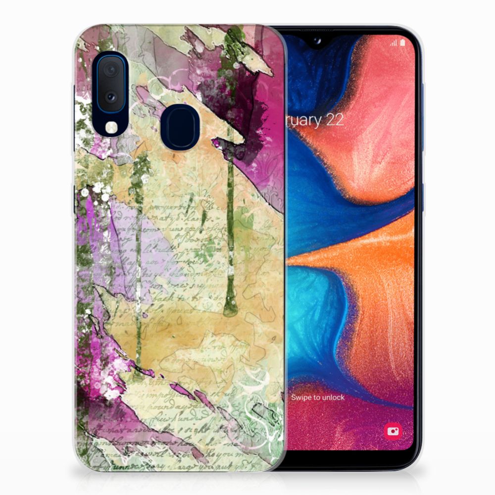 Hoesje maken Samsung Galaxy A20e Letter Painting