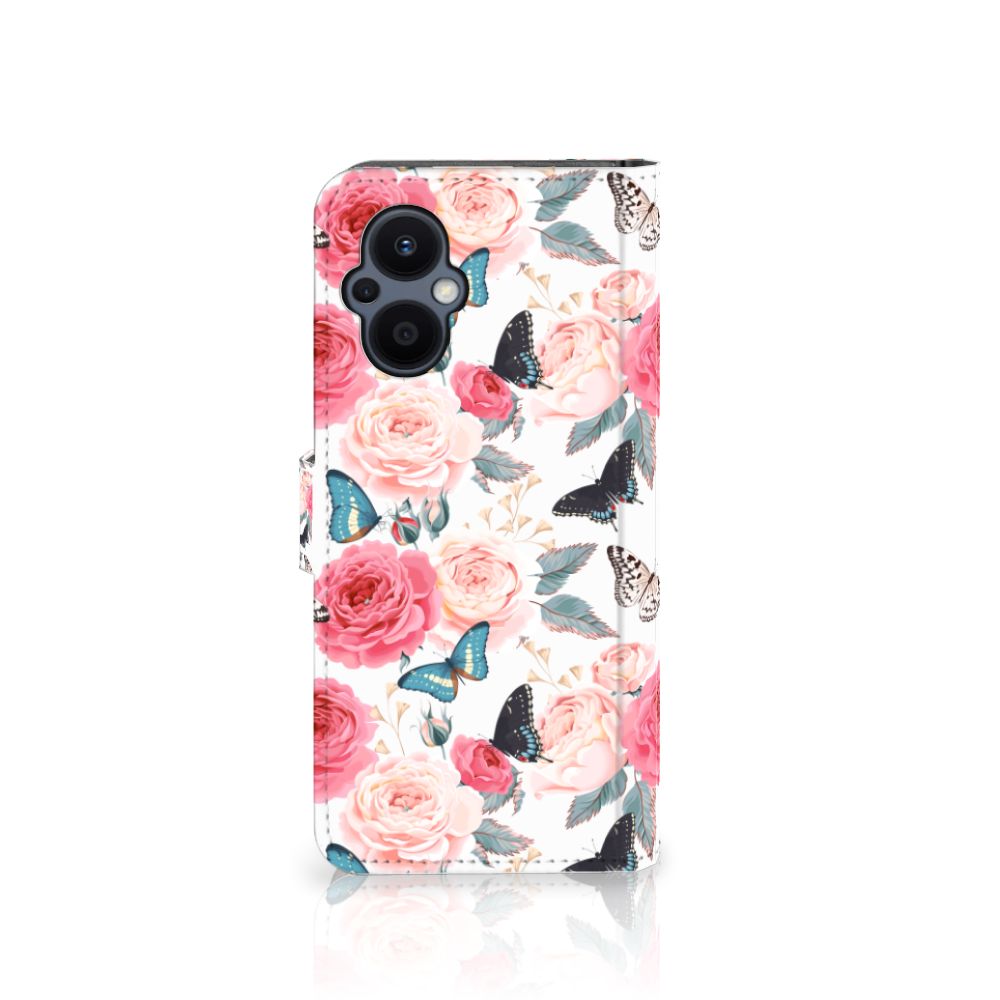 OPPO Reno 8 Lite | OnePlus Nord N20 Hoesje Butterfly Roses