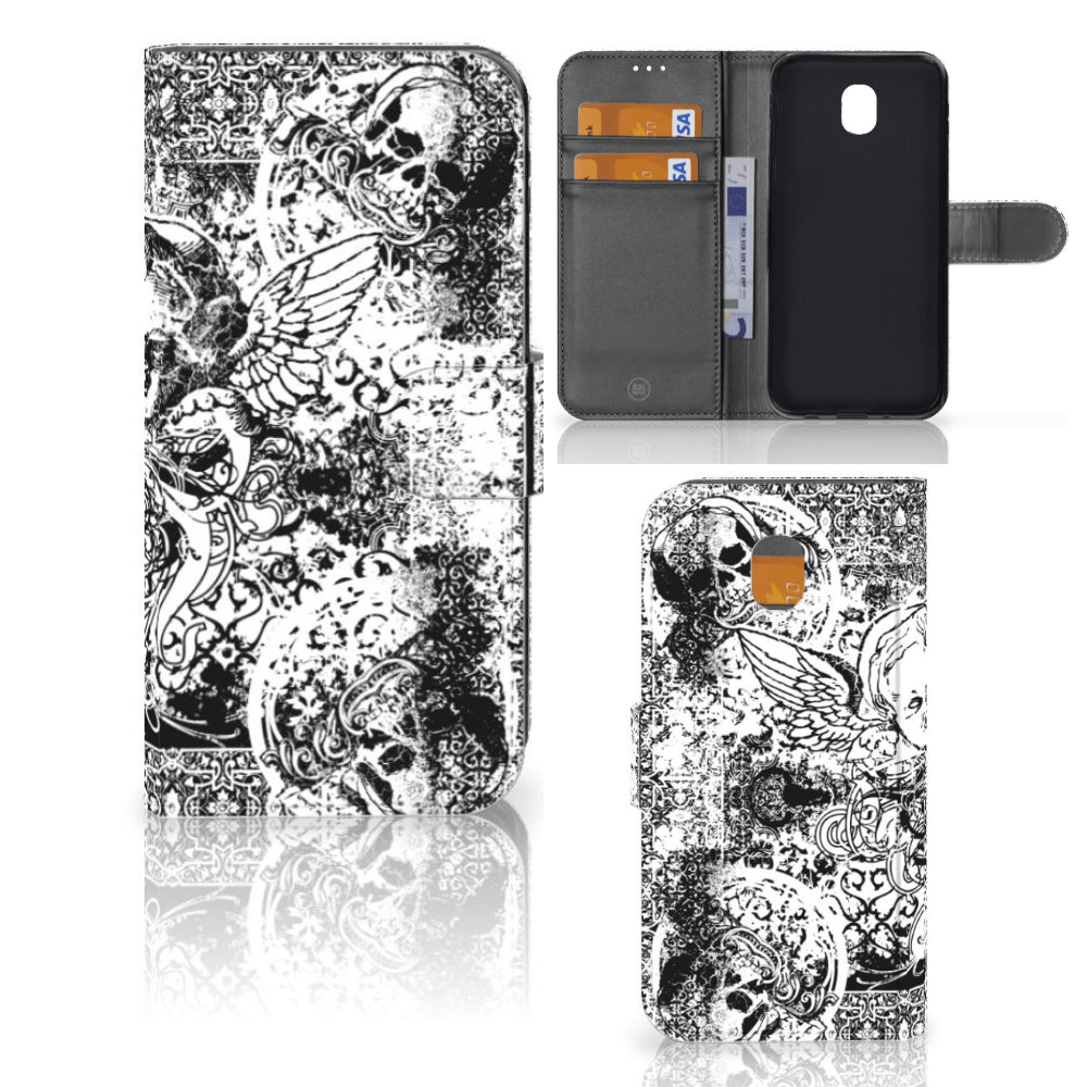 Telefoonhoesje met Naam Samsung Galaxy J5 2017 Skulls Angel