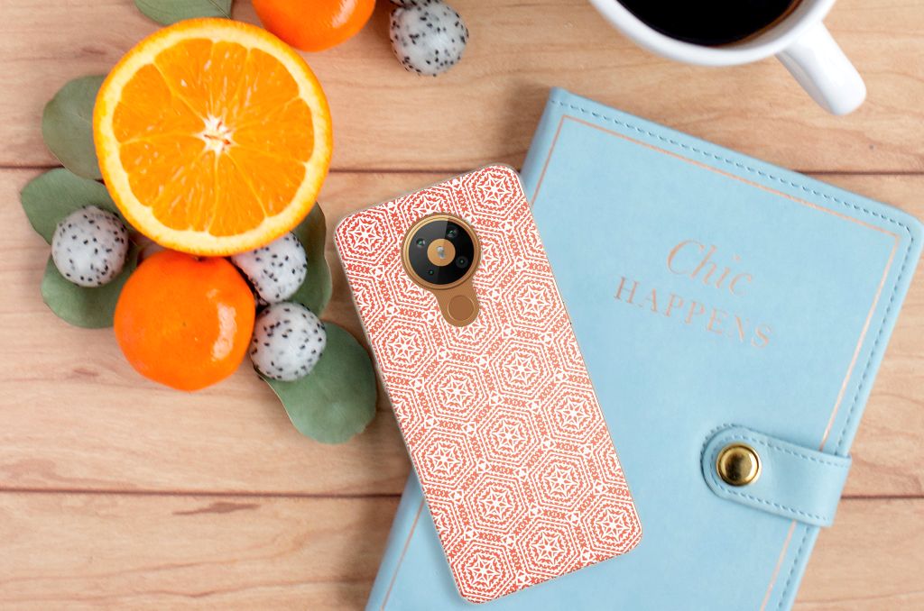 Nokia 5.3 TPU bumper Pattern Orange B2C Telecom