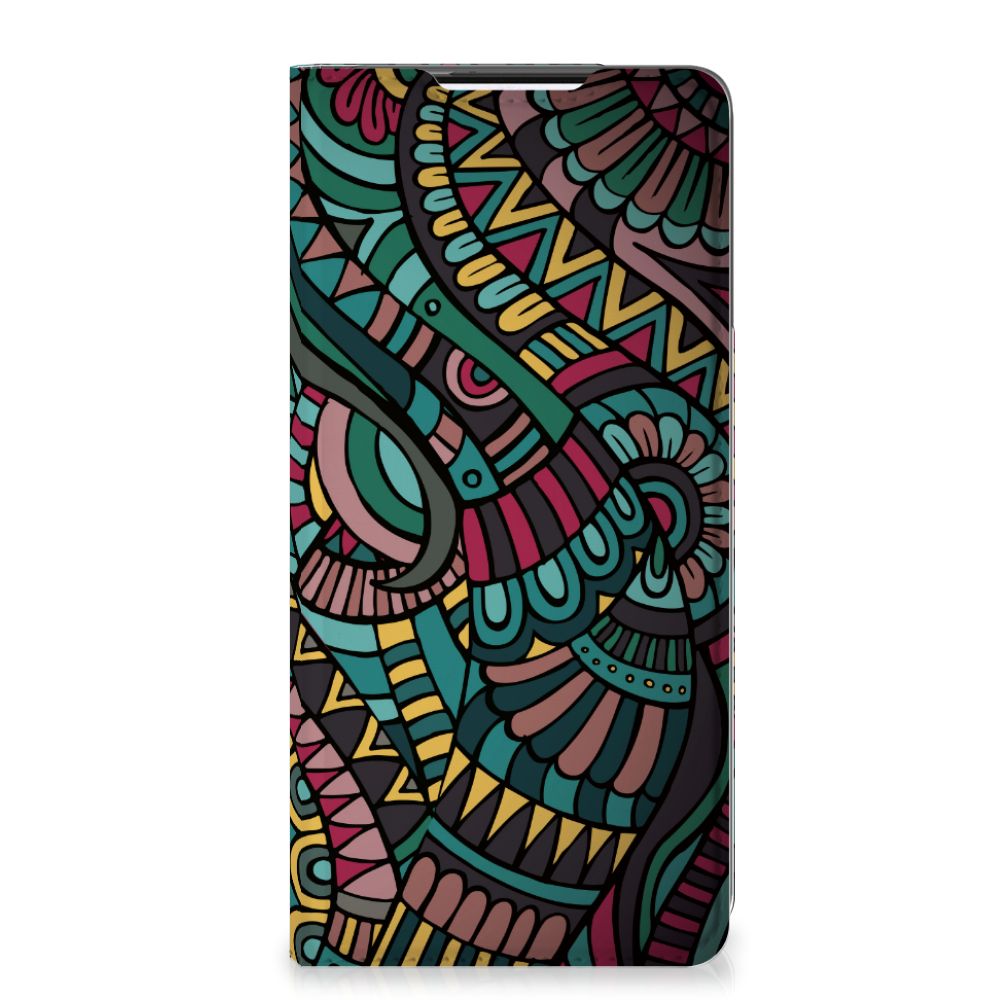 Samsung Galaxy S21 Plus Hoesje met Magneet Aztec - B2C Telecom