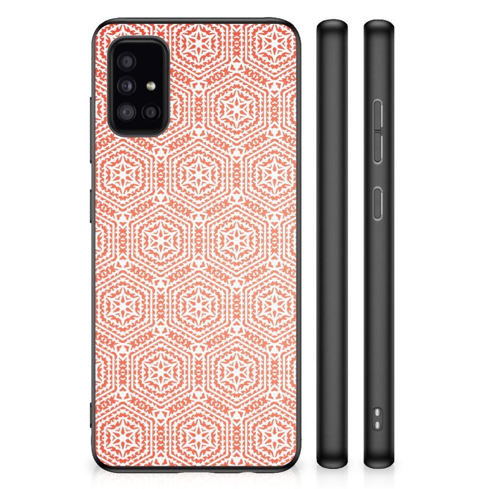 Samsung Galaxy A51 Bumper Case Pattern Orange