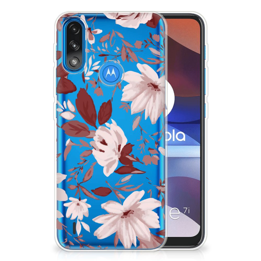 Hoesje maken Motorola Moto E7/E7i Power Watercolor Flowers