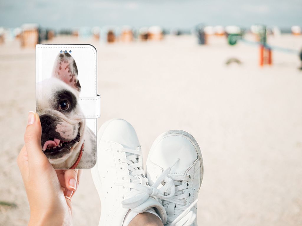 Samsung Galaxy S9 Telefoonhoesje met Pasjes Franse Bulldog