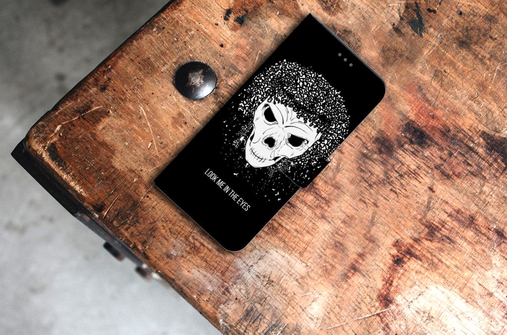 Telefoonhoesje met Naam Samsung Galaxy S21 Plus Skull Hair