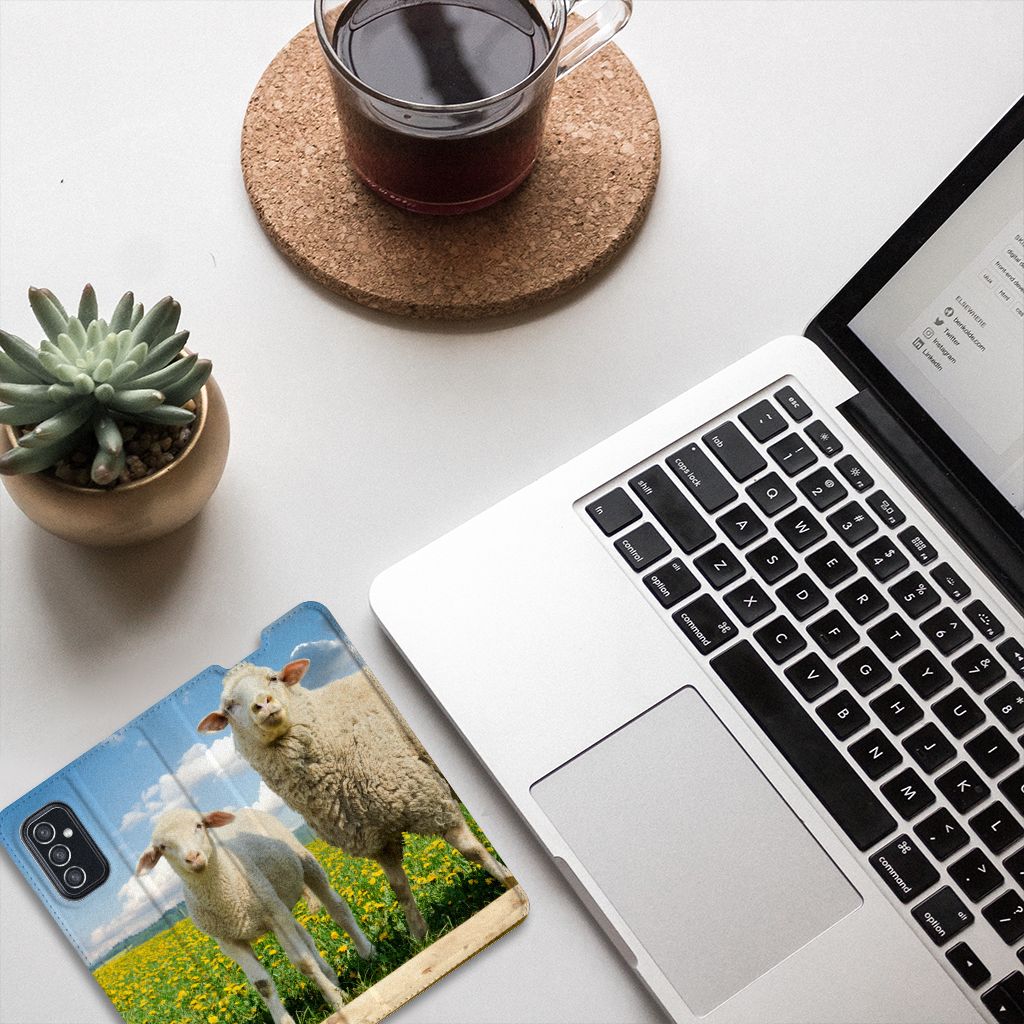 Samsung Galaxy M52 Hoesje maken Schaap en Lammetje - B2C Telecom