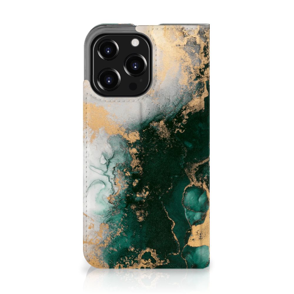Standcase voor iPhone 13 Pro Marmer Groen - B2C Telecom