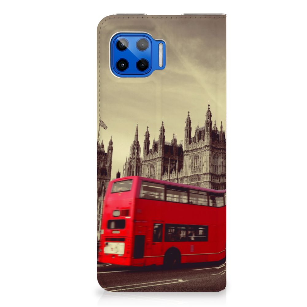Motorola Moto G 5G Plus Book Cover Londen - B2C Telecom