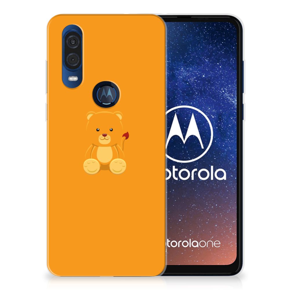 Motorola One Vision Telefoonhoesje met Naam Baby Beer