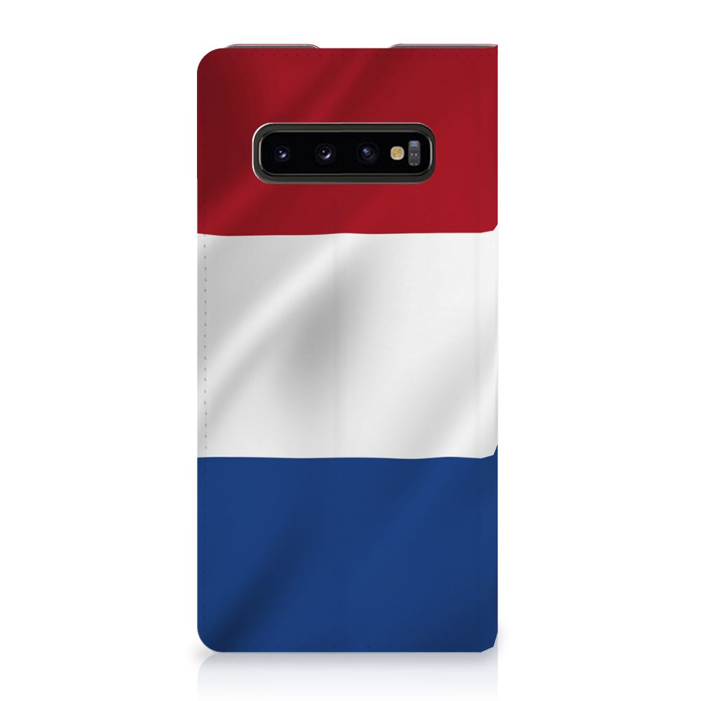 Samsung Galaxy S10 Plus Standcase Nederlandse Vlag - B2C Telecom