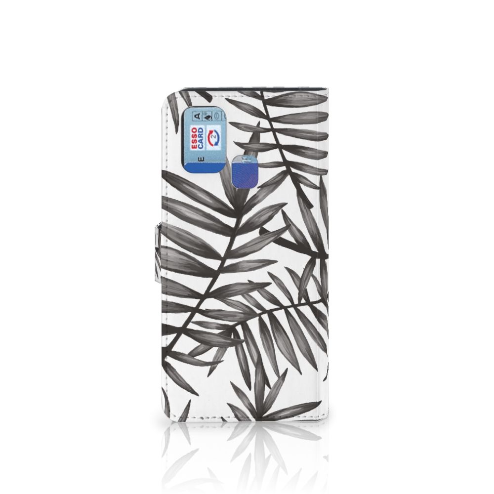 Samsung Galaxy M31 Hoesje Leaves Grey