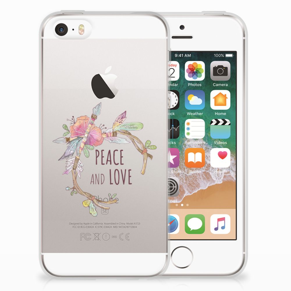 Apple iPhone SE | 5S Telefoonhoesje met Naam Boho Text