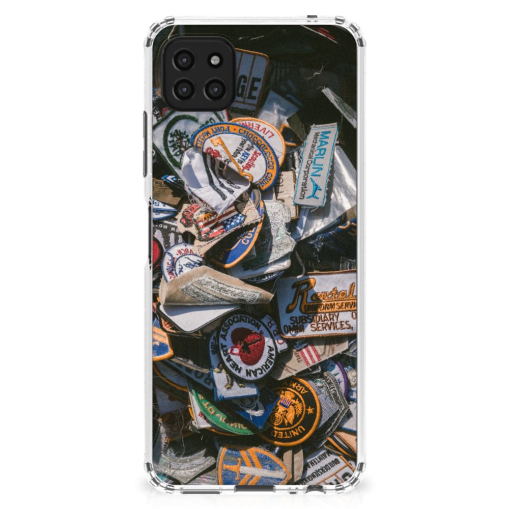 Samsung Galaxy A22 5G Anti-shock Hoesje met foto Badges B2C Telecom