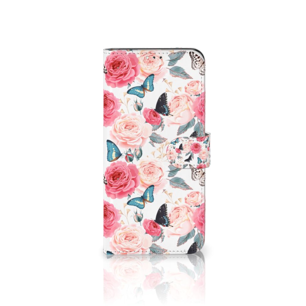Samsung Galaxy A12 Hoesje Butterfly Roses