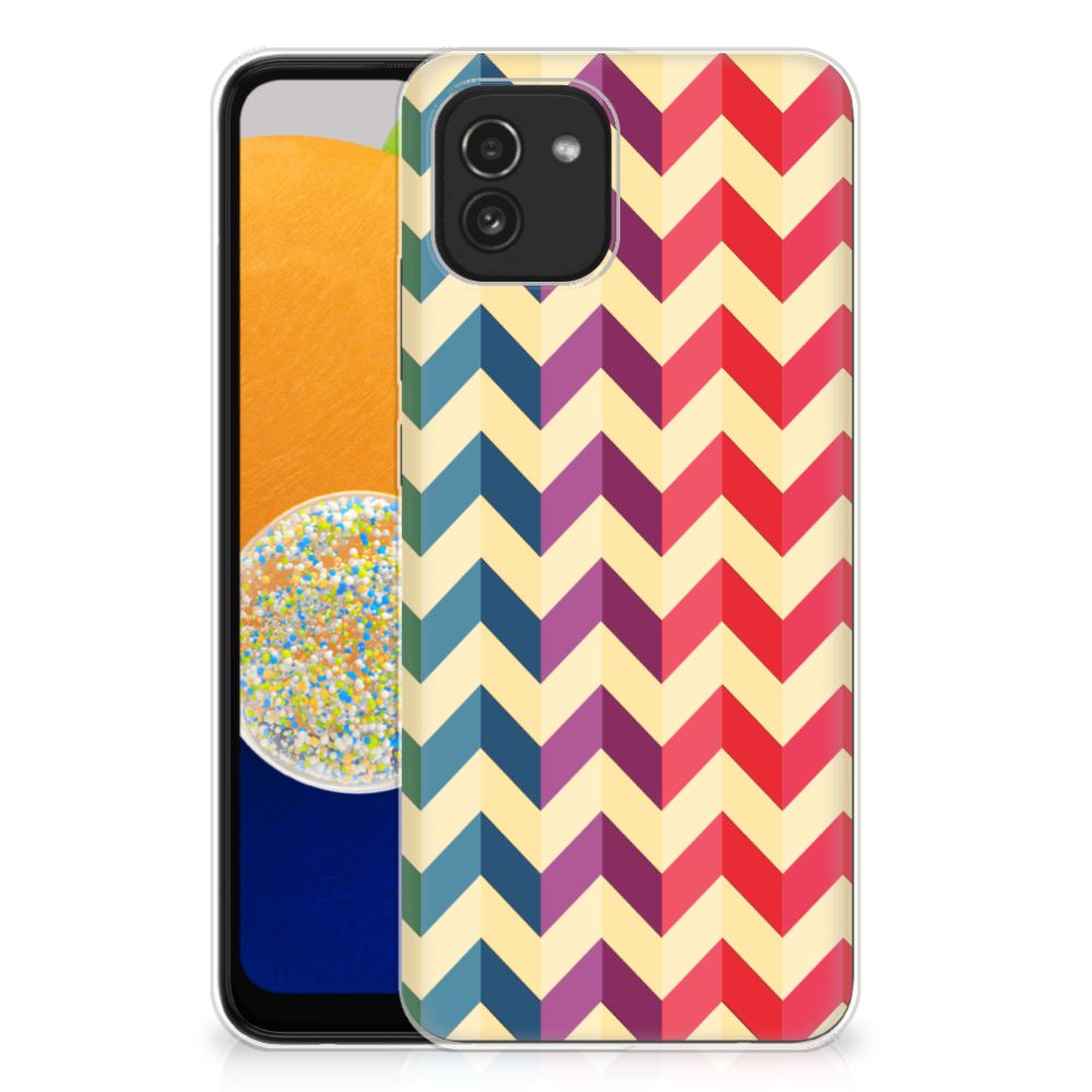 Samsung Galaxy A03 TPU bumper Zigzag Multi Color B2C Telecom
