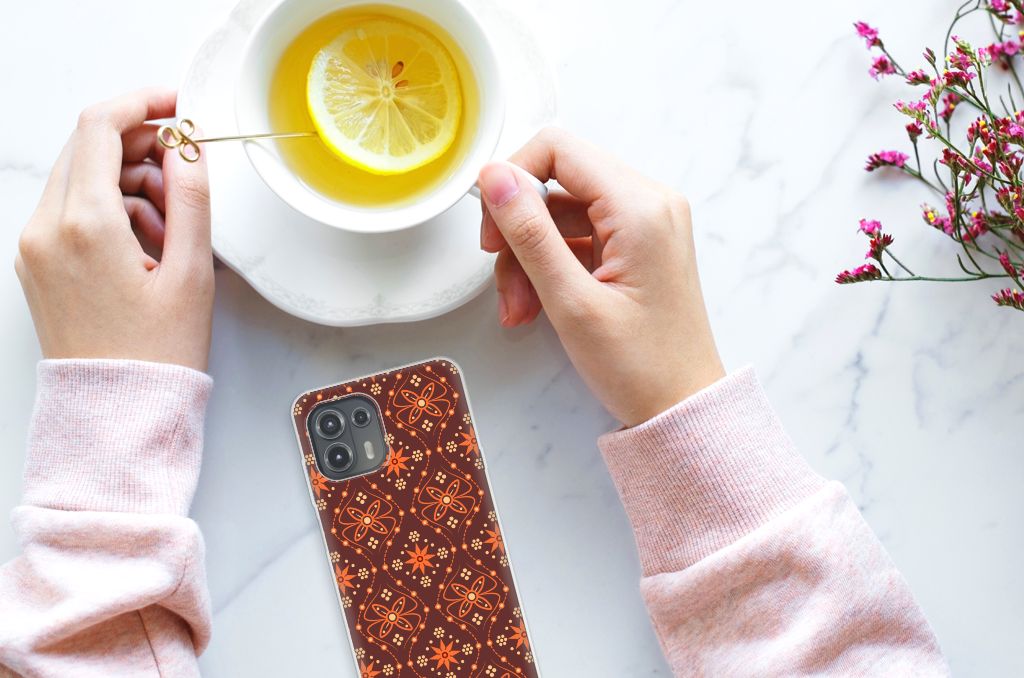 Motorola Edge 20 Lite TPU bumper Batik Brown B2C Telecom