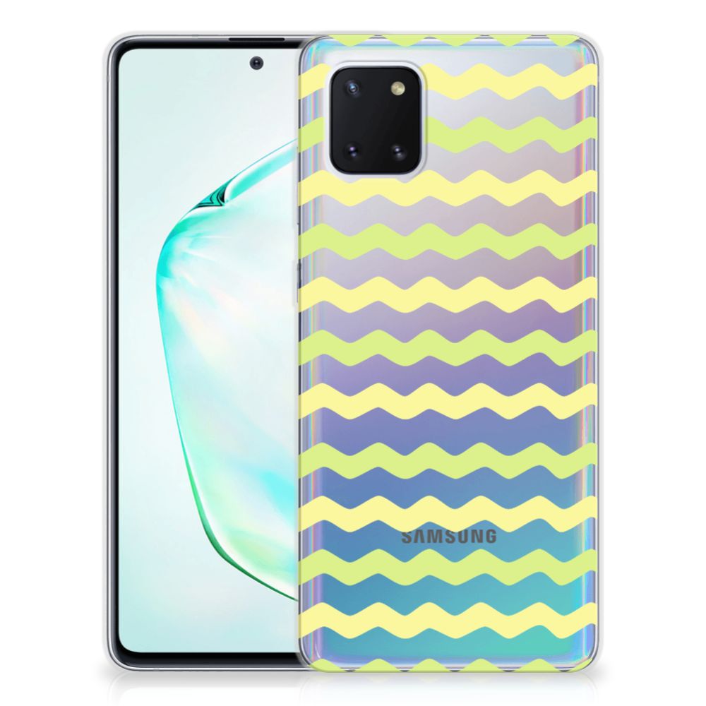 Samsung Galaxy Note 10 Lite TPU bumper Waves Yellow