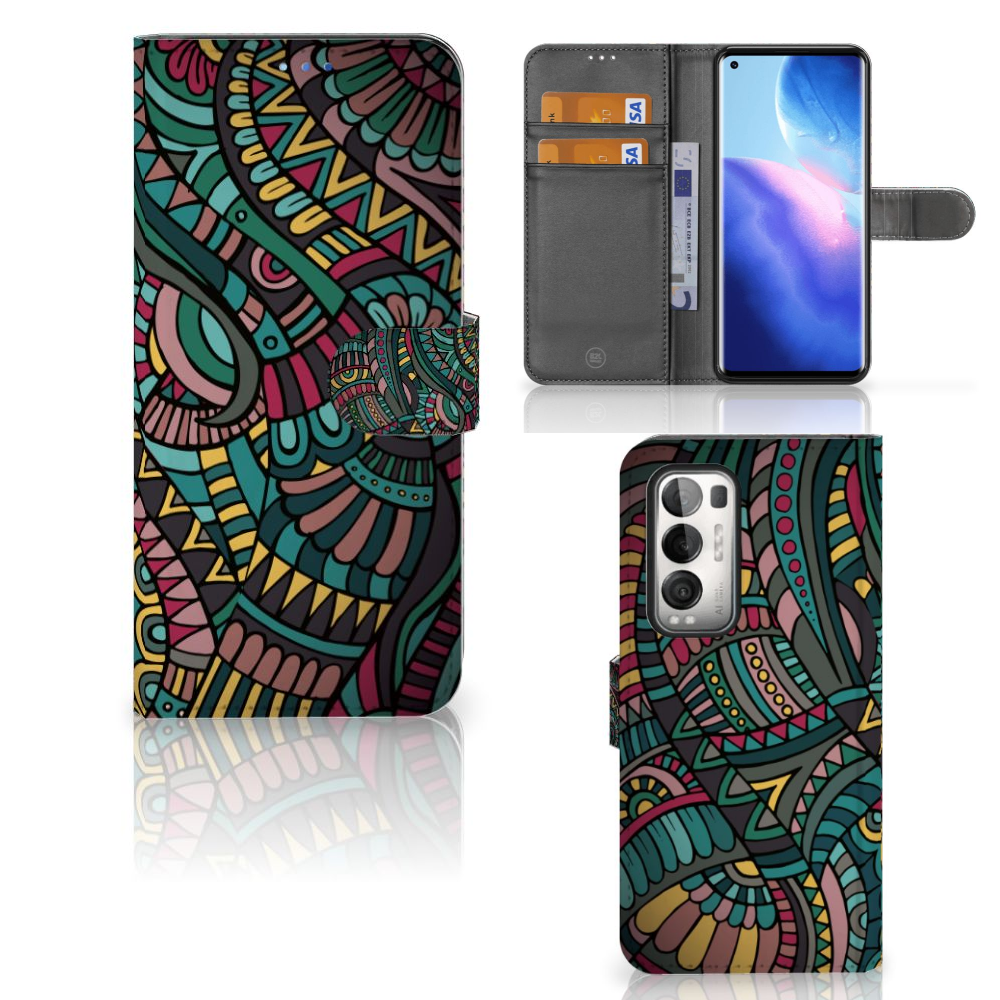 OPPO Find X3 Neo 5G Telefoon Hoesje Aztec