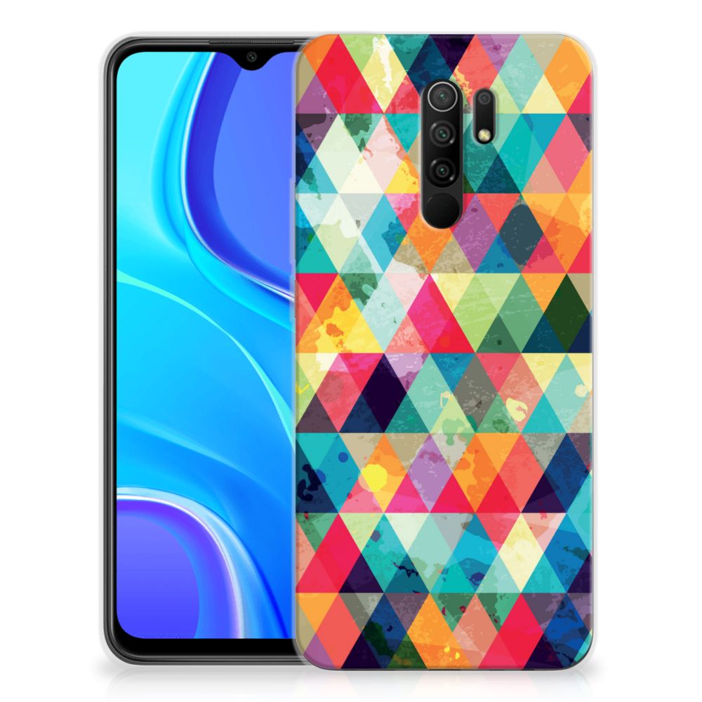 Xiaomi Redmi 9 TPU bumper Geruit