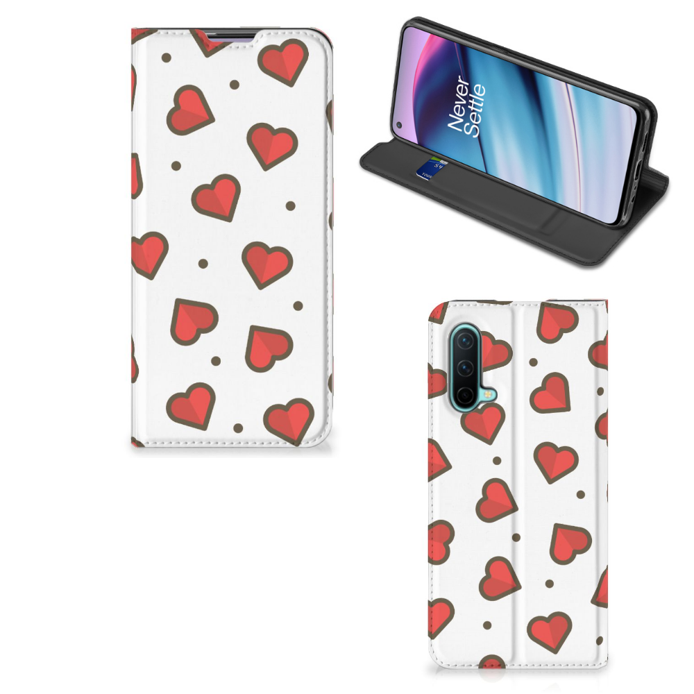 OnePlus Nord CE 5G Hoesje met Magneet Hearts - B2C Telecom