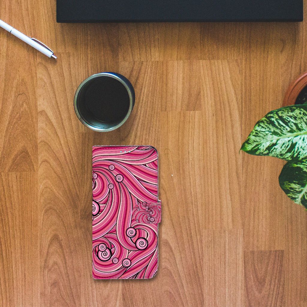 OPPO A76 | A96 Hoesje Swirl Pink