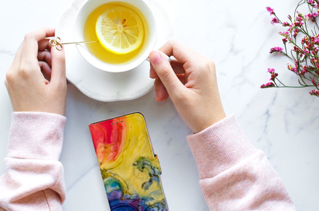 Hoesje Samsung Galaxy M10 Watercolor Dark