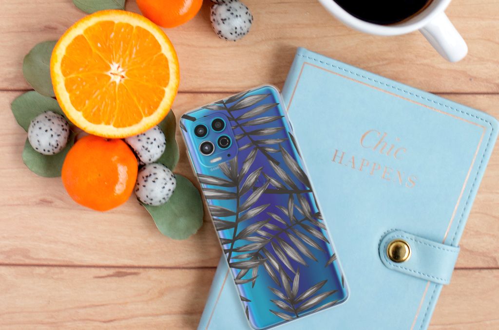 Motorola Moto G100 TPU Case Leaves Grey B2C Telecom