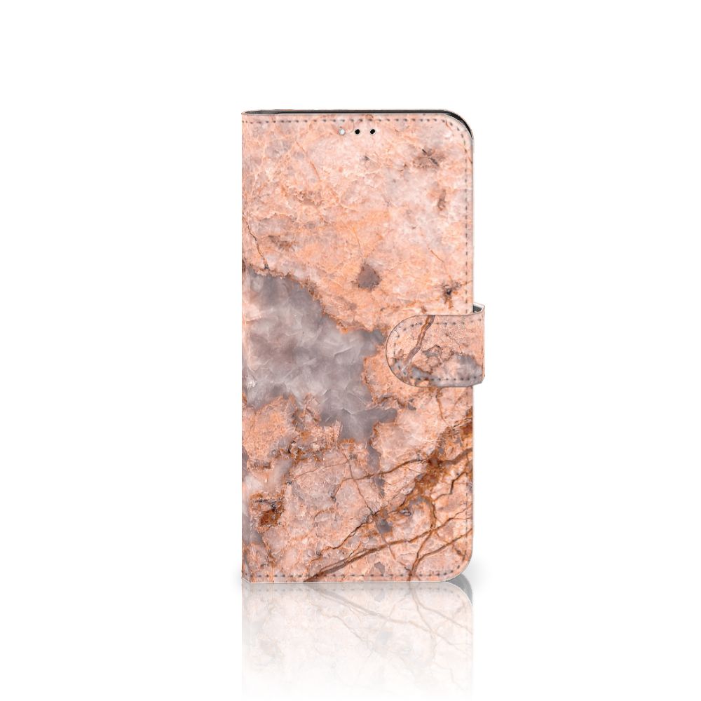Samsung Galaxy A23 Bookcase Marmer Oranje