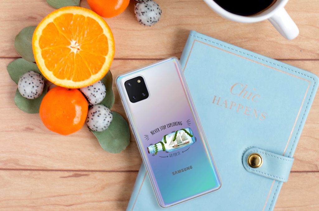 Samsung Galaxy Note 10 Lite Telefoonhoesje met Naam Boho Bottle