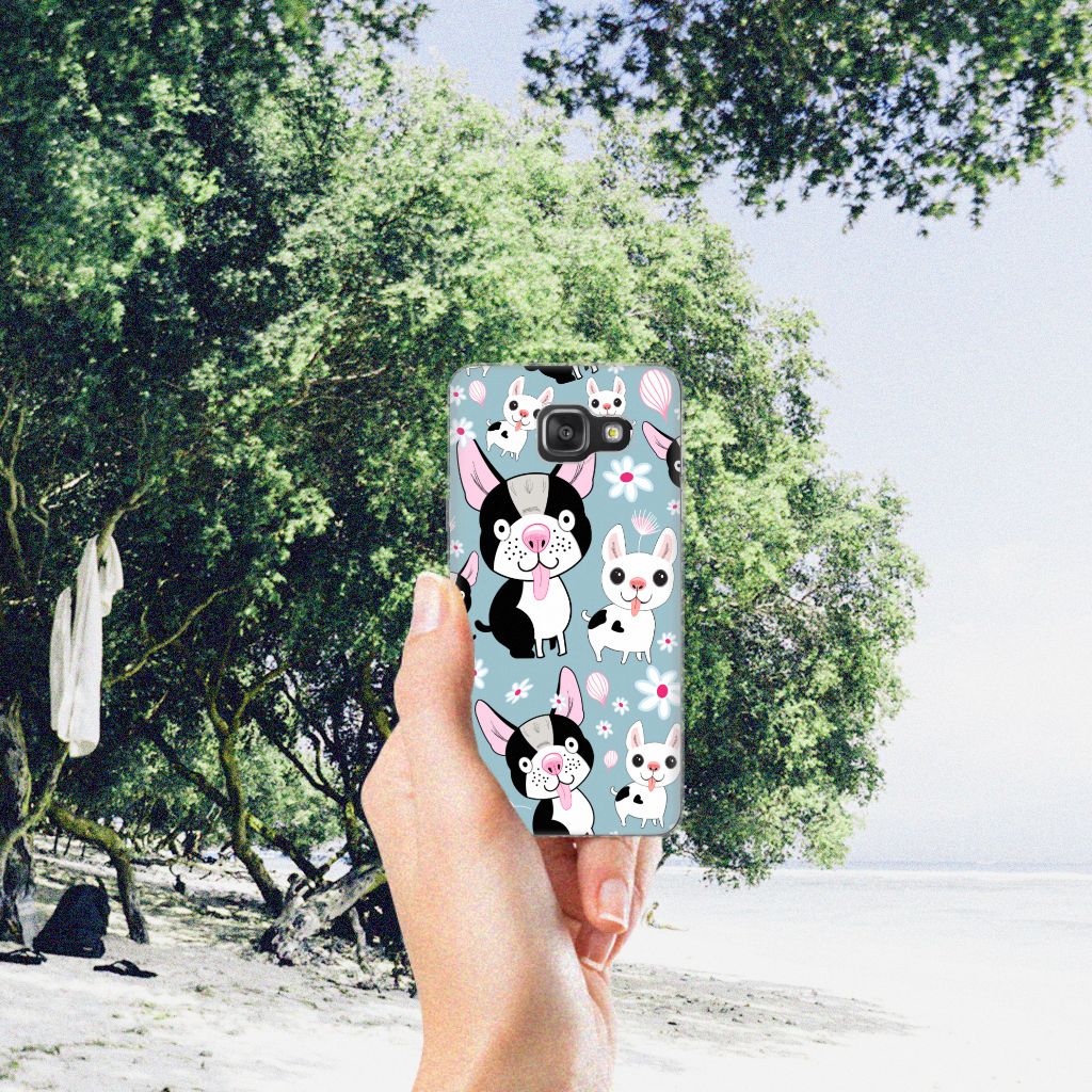 Samsung Galaxy A3 2016 TPU Hoesje Hondjes