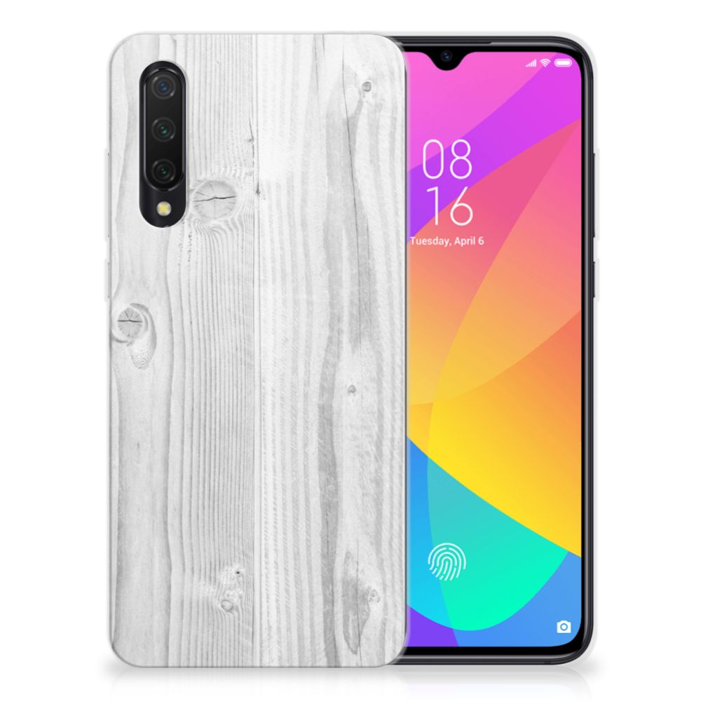 Xiaomi Mi 9 Lite Bumper Hoesje White Wood