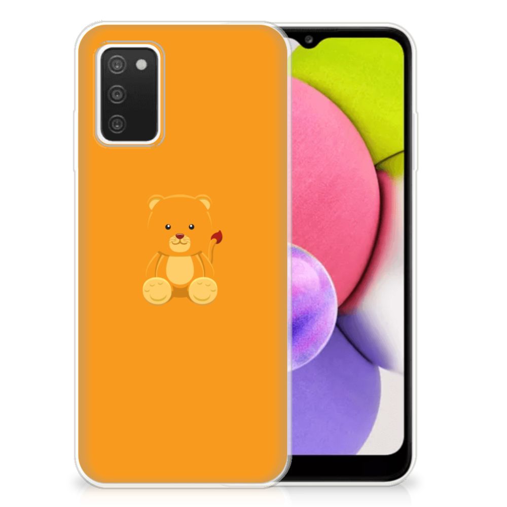 Samsung Galaxy A03S Telefoonhoesje met Naam Baby Beer B2C Telecom