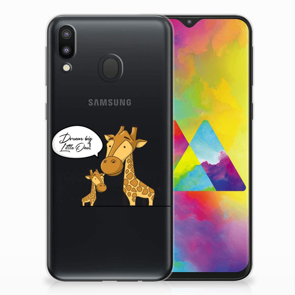 Samsung Galaxy M20 (Power) Telefoonhoesje met Naam Giraffe