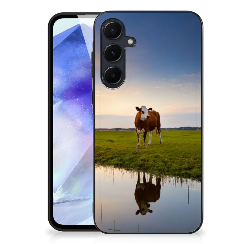 Samsung Galaxy A55 Dierenprint Telefoonhoesje Koe