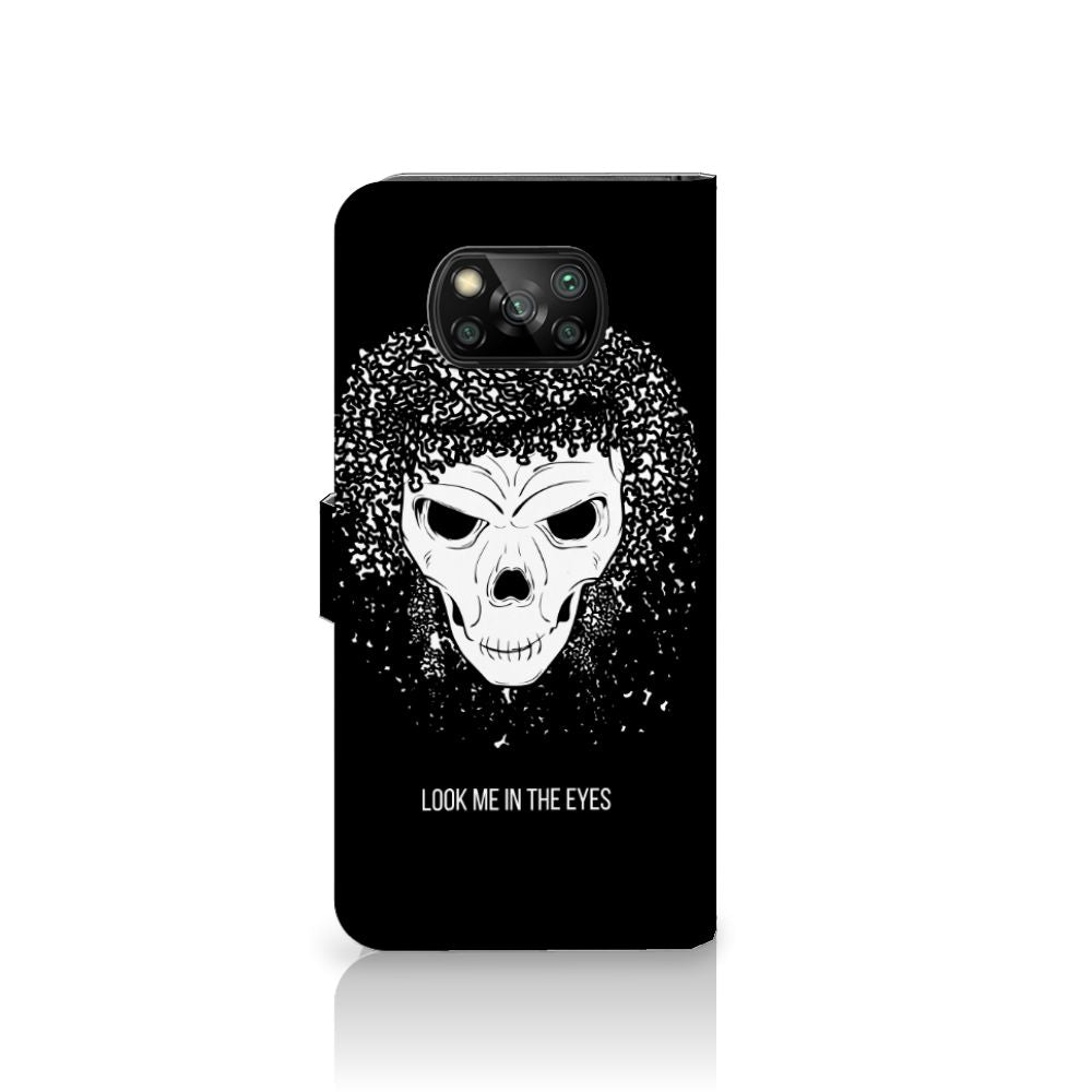 Telefoonhoesje met Naam Xiaomi Poco X3 | Poco X3 Pro Skull Hair