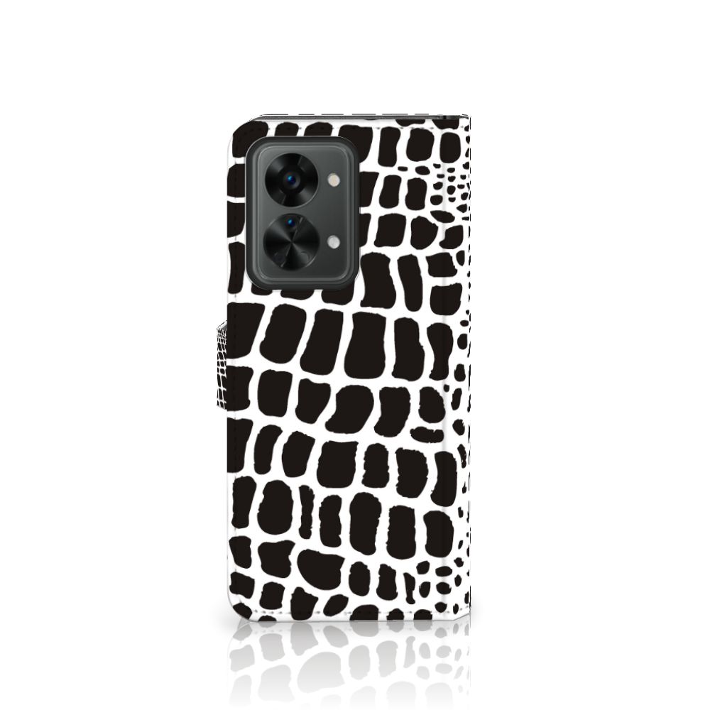 OnePlus Nord 2T Telefoonhoesje met Pasjes Slangenprint